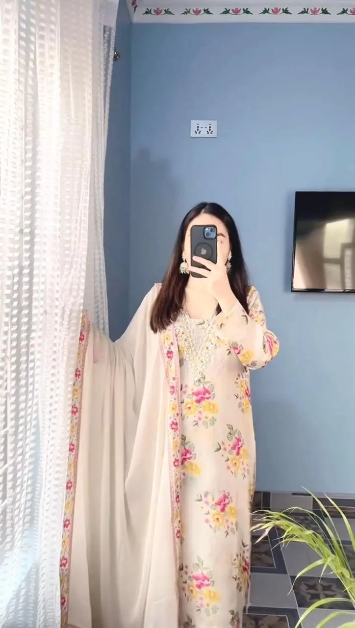 Pearl Organza Suit Set