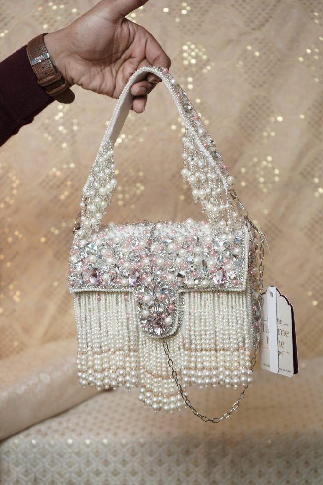 Heera (Hand Bag ,Diamond Work ,Dabka Work ,Pearl Work ,