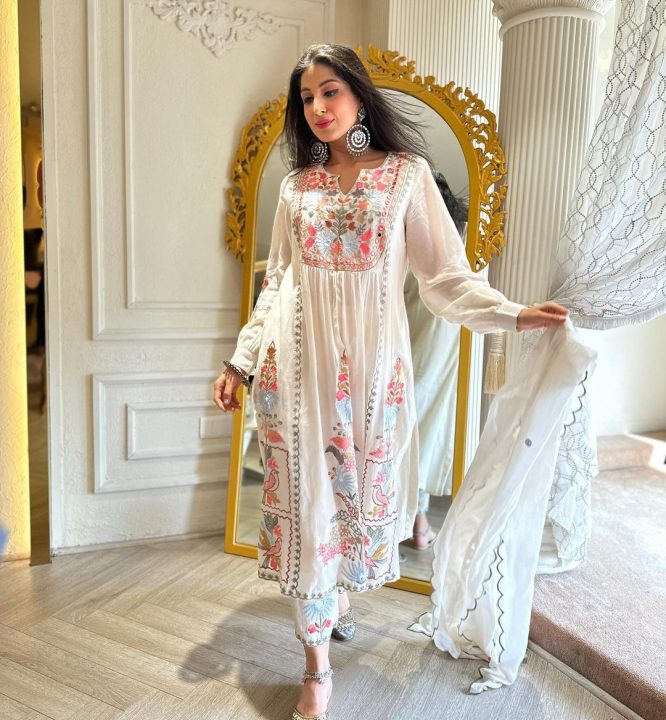 Khushbu Malti Colored Pakistani Suit Set