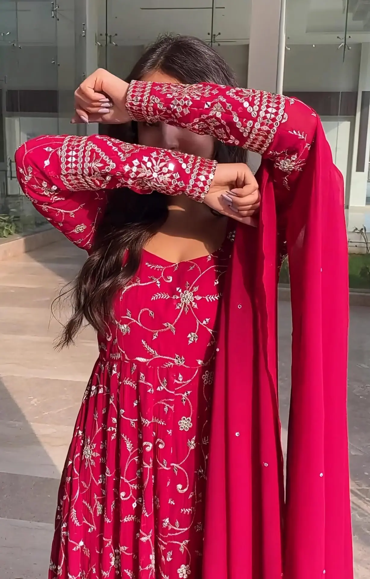 PINAKI'S NEW ANARKALI SUIT SET - 147