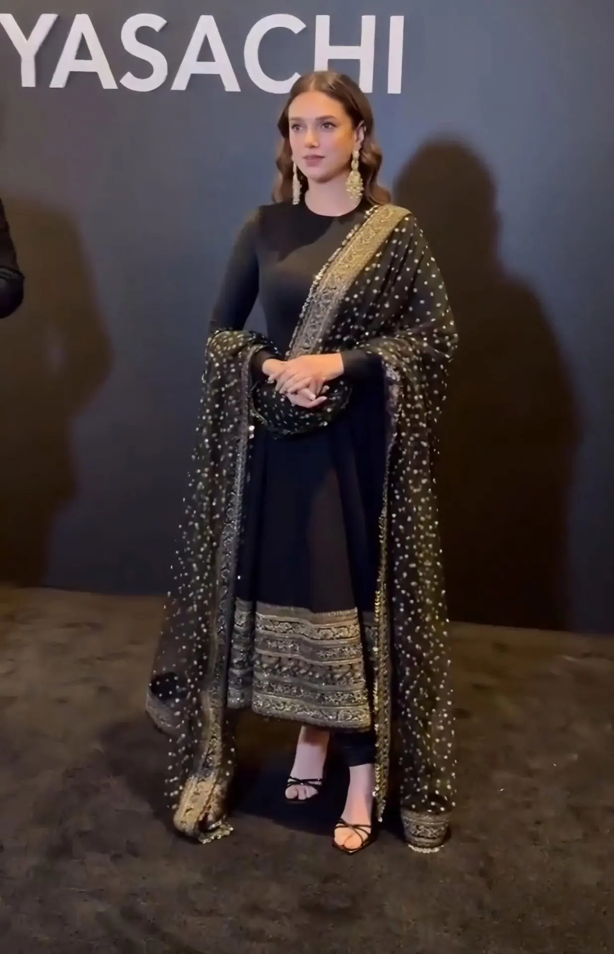 Aditi Premium Black Anarkali Suit Set