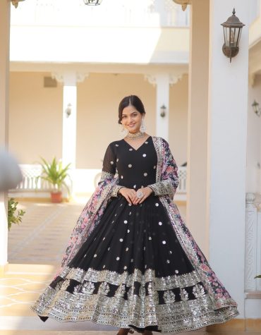 Kavita's Black Designer Gown