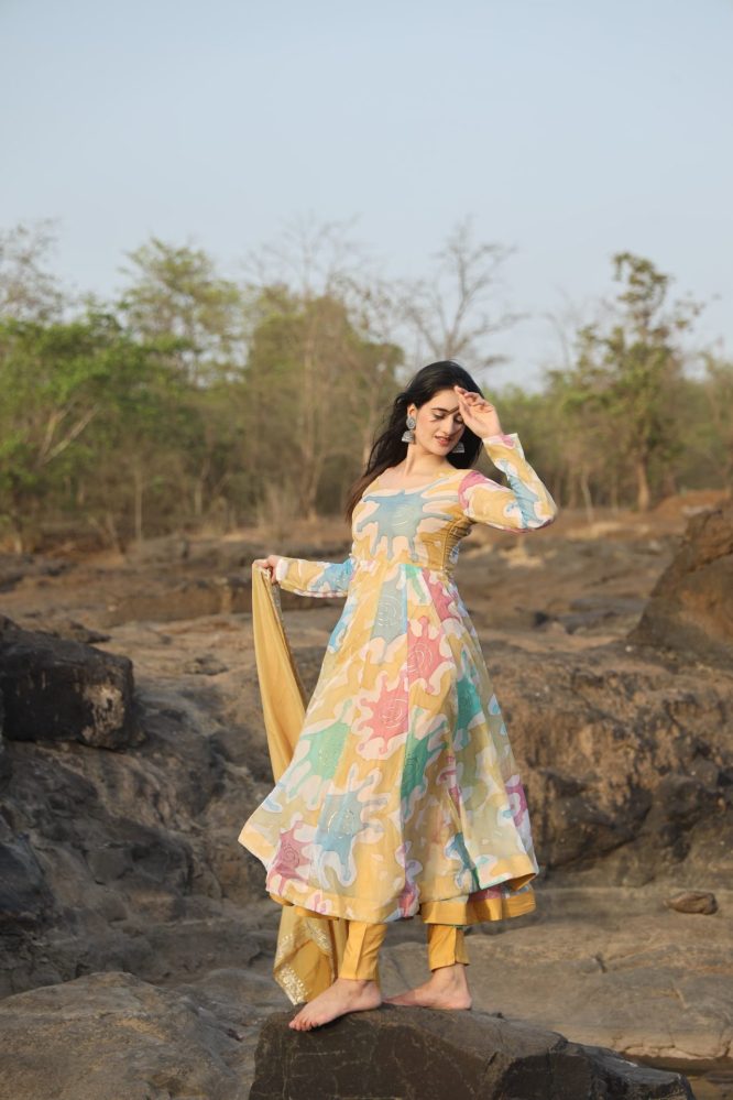 Kajal's Multi Coloured Suit
