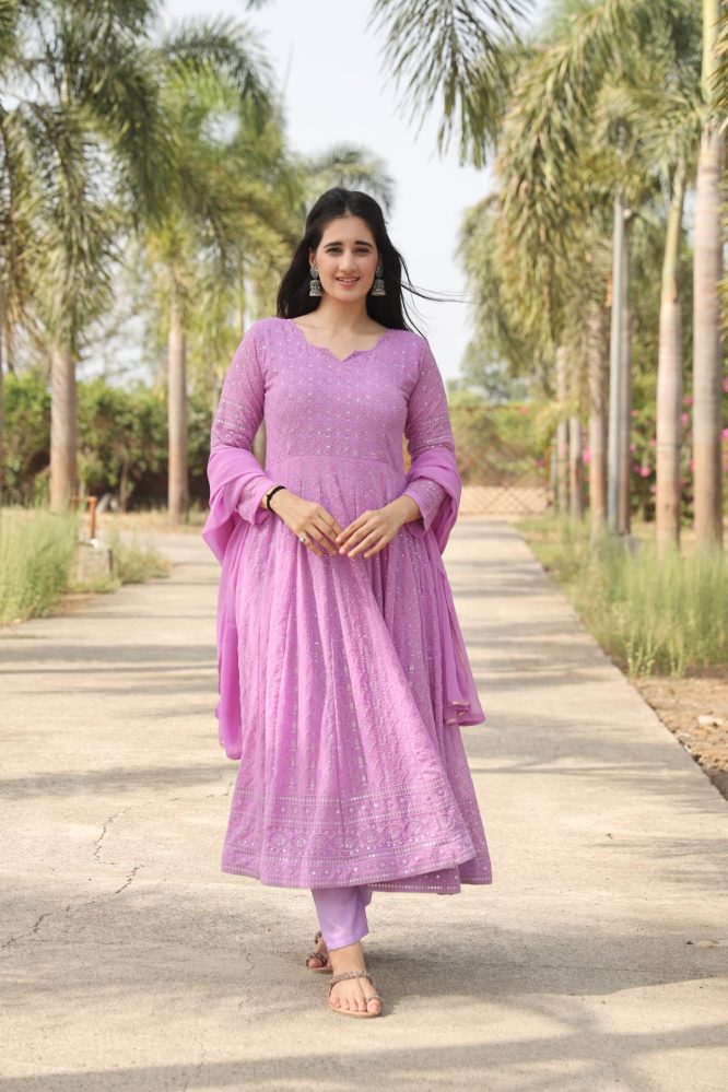 Aadhya's Purple Suit