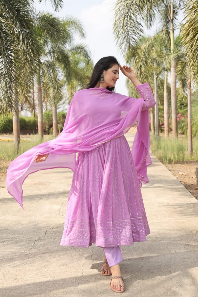 Aadhya's Purple Suit