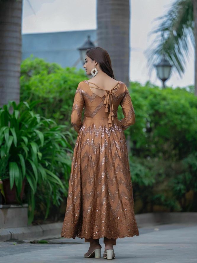 Ananya Mustard Anarkali Suit Set
