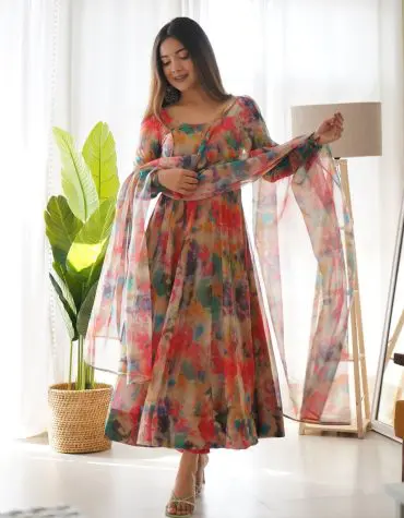 MULTI COLOR PRINT SUIT