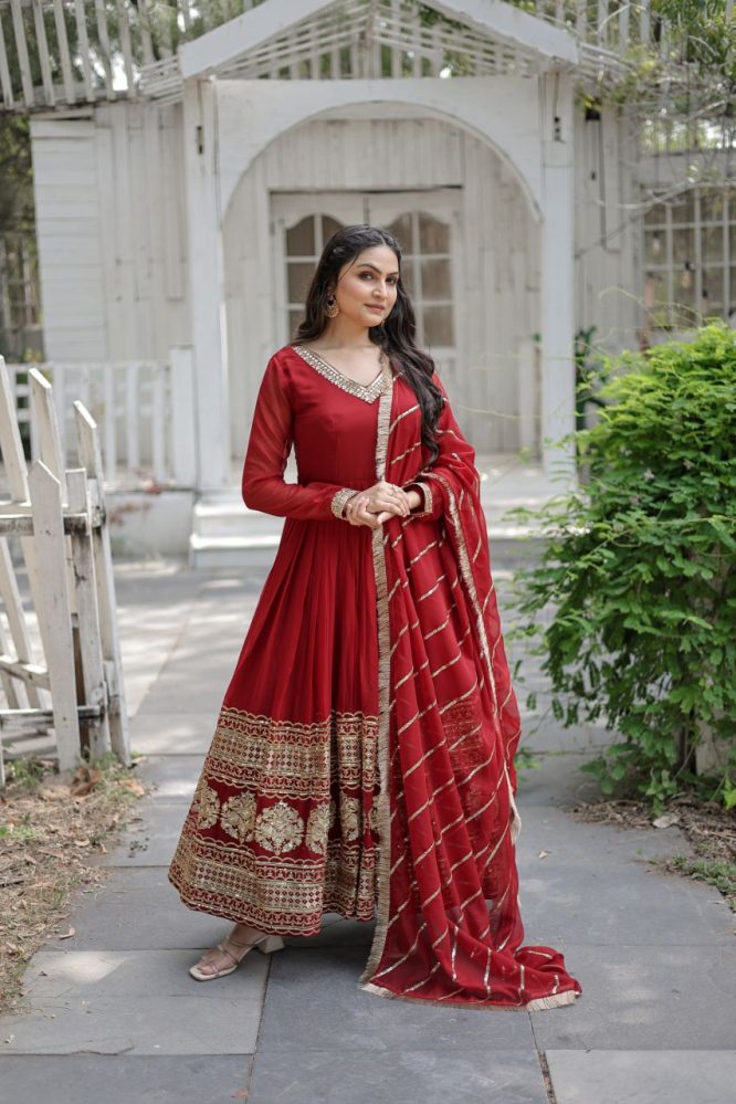 Sandhiya Premium Quality Anarkali Suit Set