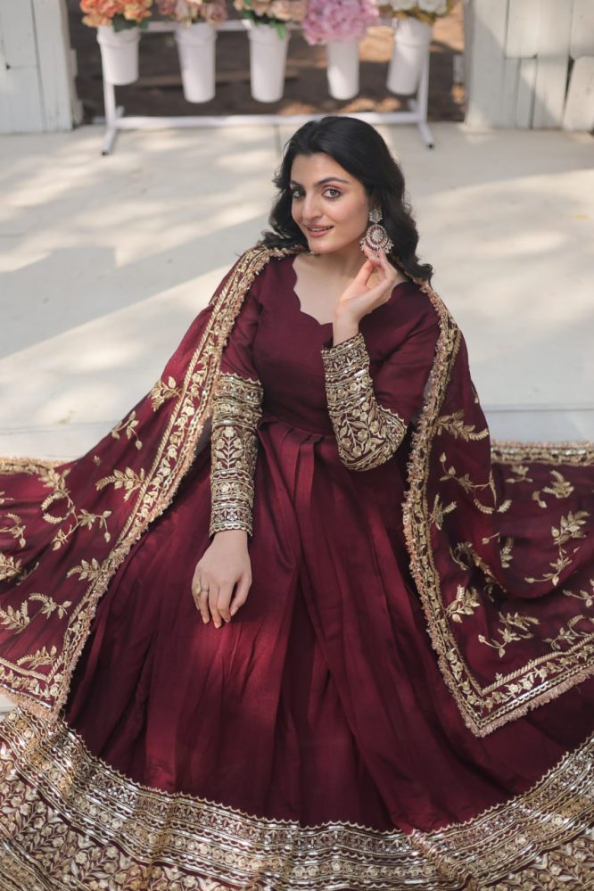 RADIANT DARK MAROON SUIT SET  142