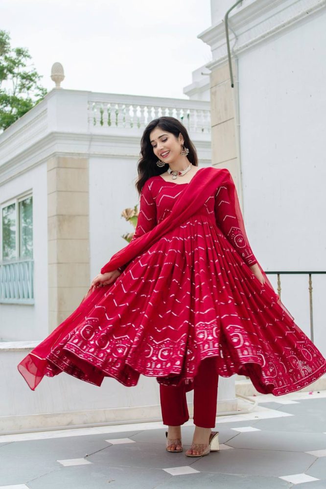 Liksha's Beutifull and Premium Anarkali Suit Set