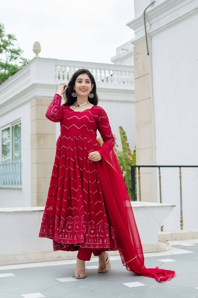 Liksha's Beutifull and Premium Anarkali Suit Set