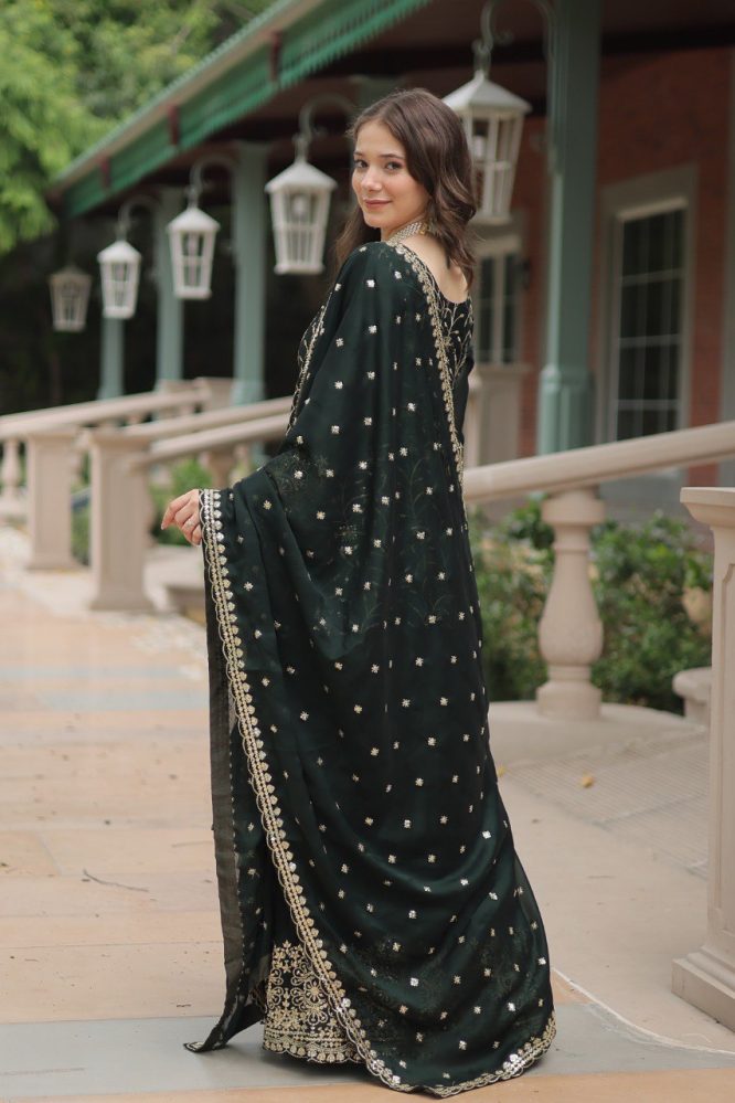 Avni's Designer Readymade Kurti Plazoo Dupatta Set-TD-159