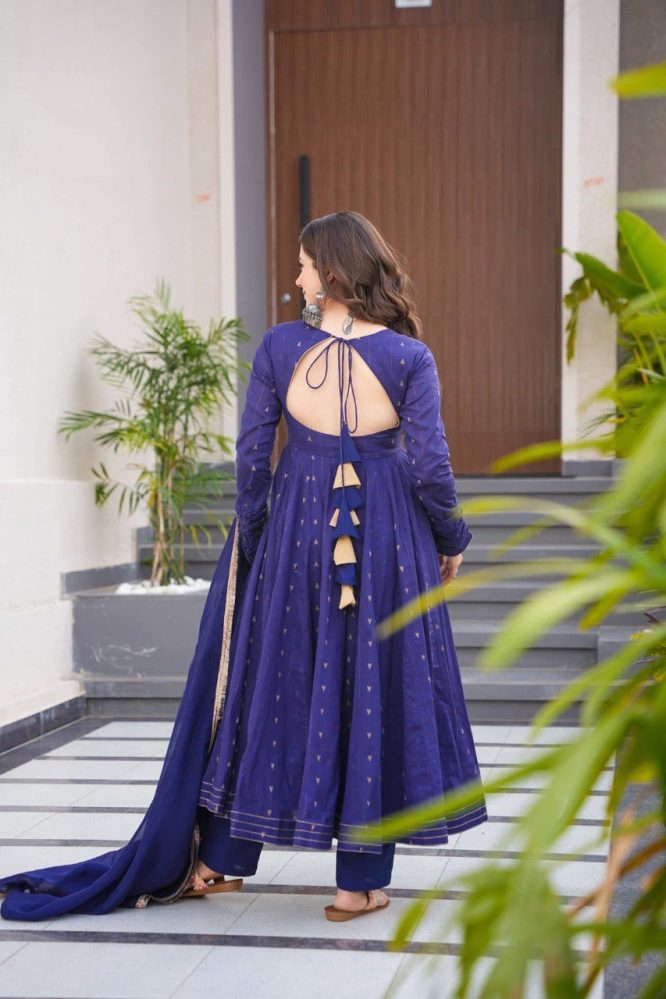 Navya Pure Cotton Anarkali Suit Set