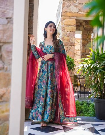 Nikita Premium Quality Maxi Anarkali Suit Set