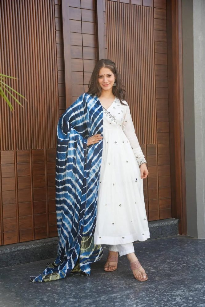 Aarushi Pyor Cotton Anarkali Suit Set