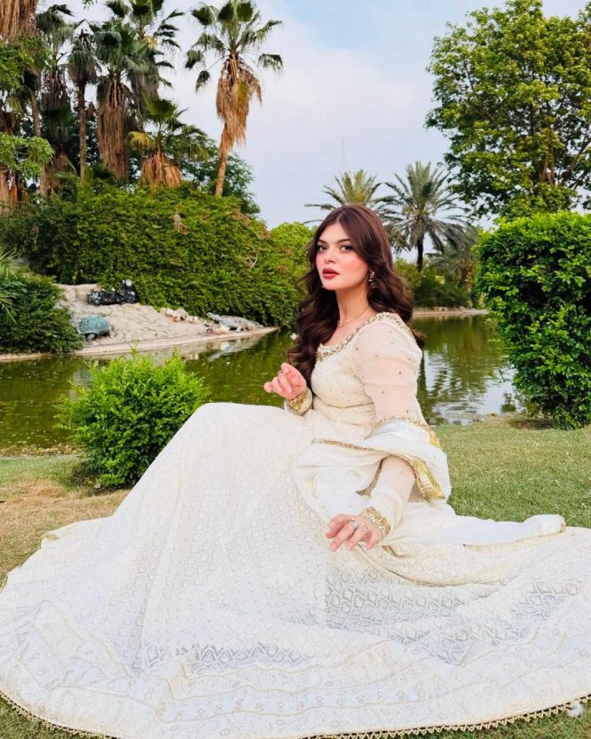 Golden Grace  Full Flare Anarkali Dress