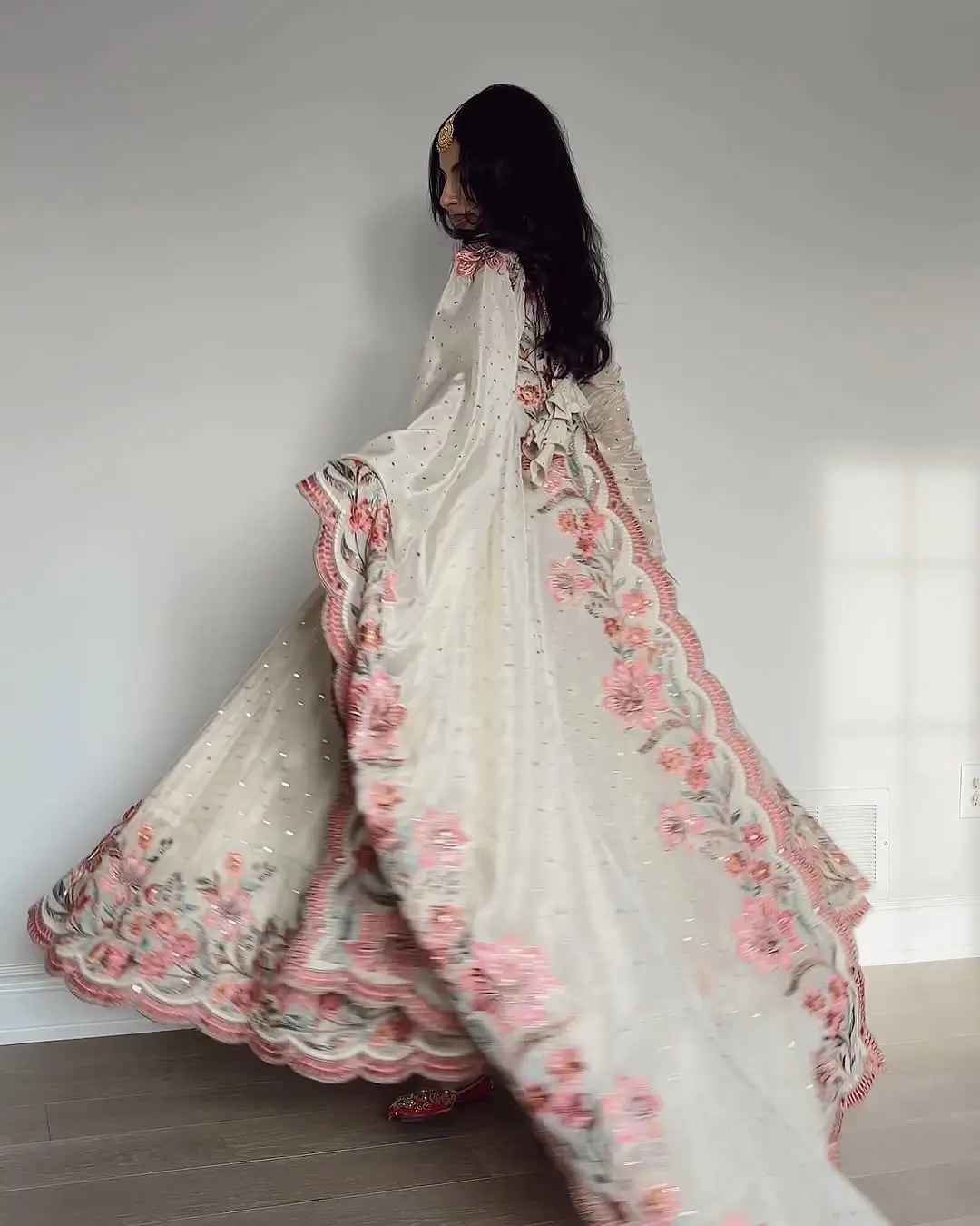 Vintage Petal Anarkali