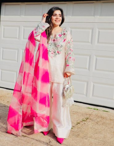 Rose Radiance Embroidered Ensemble