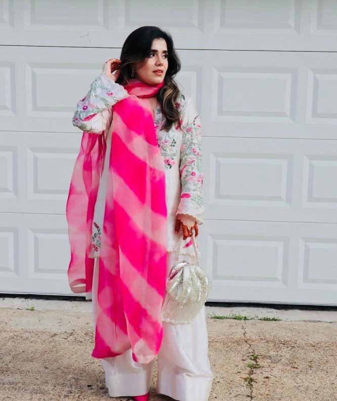 Rose Radiance Embroidered Ensemble