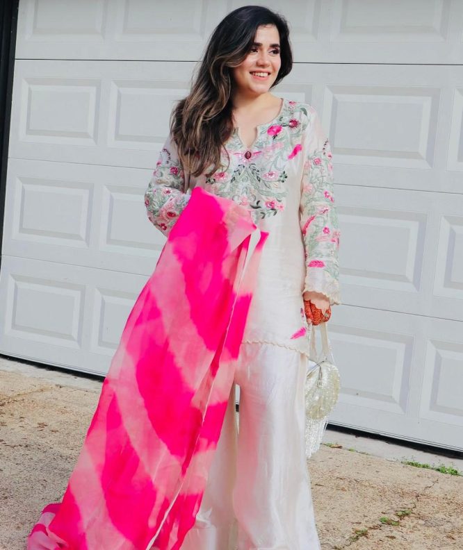 Rose Radiance Embroidered Ensemble