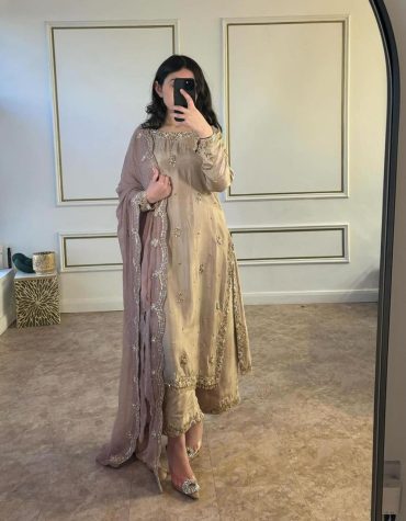 Champagne Gold Embellished  Suit