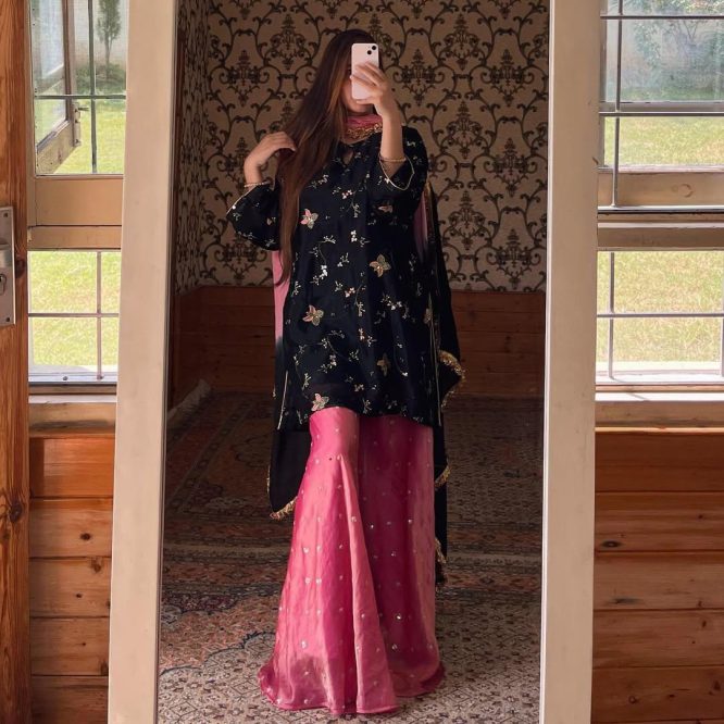 Midnight Rose Sharara Set