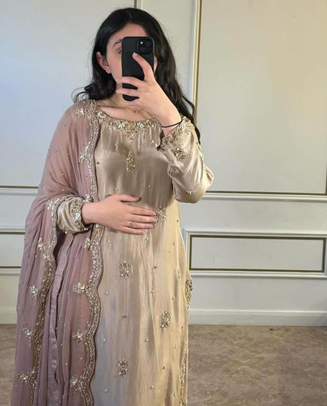 Champagne Gold Embellished  Suit