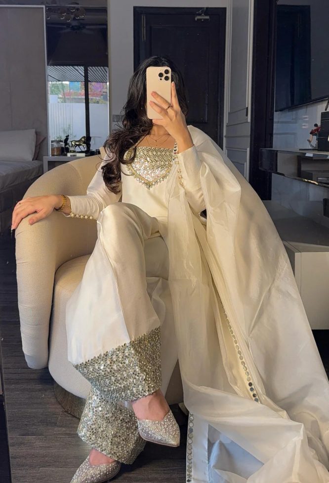 Mirror Embellished Ethnic Suit Set