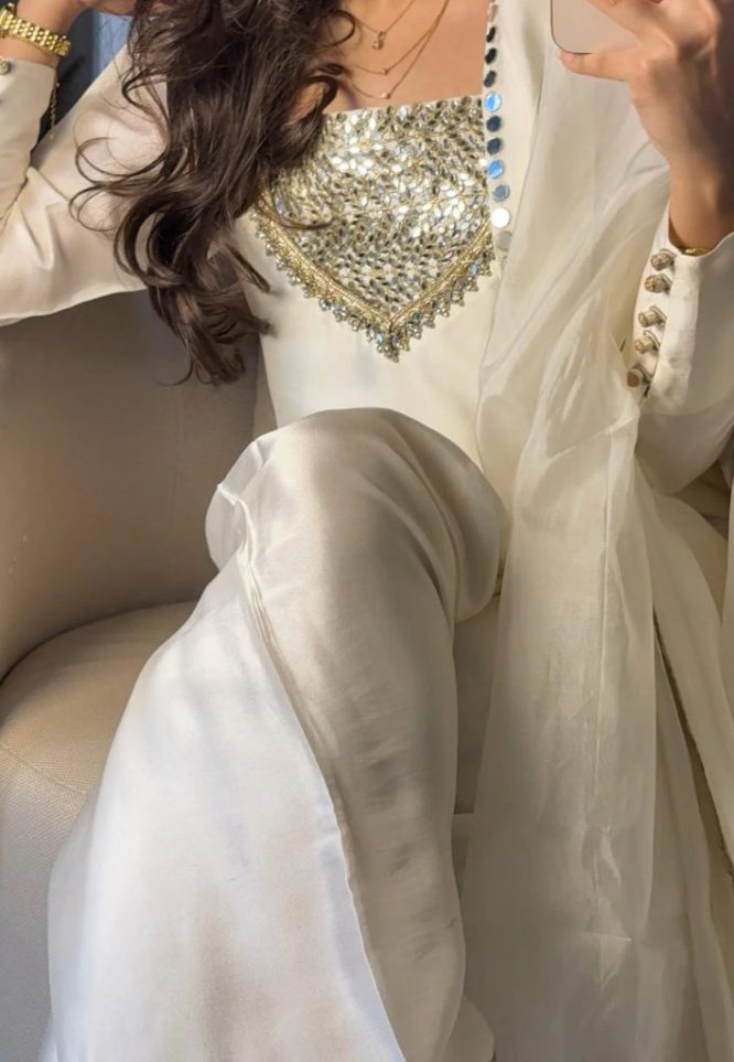Mirror Embellished Ethnic Suit Set