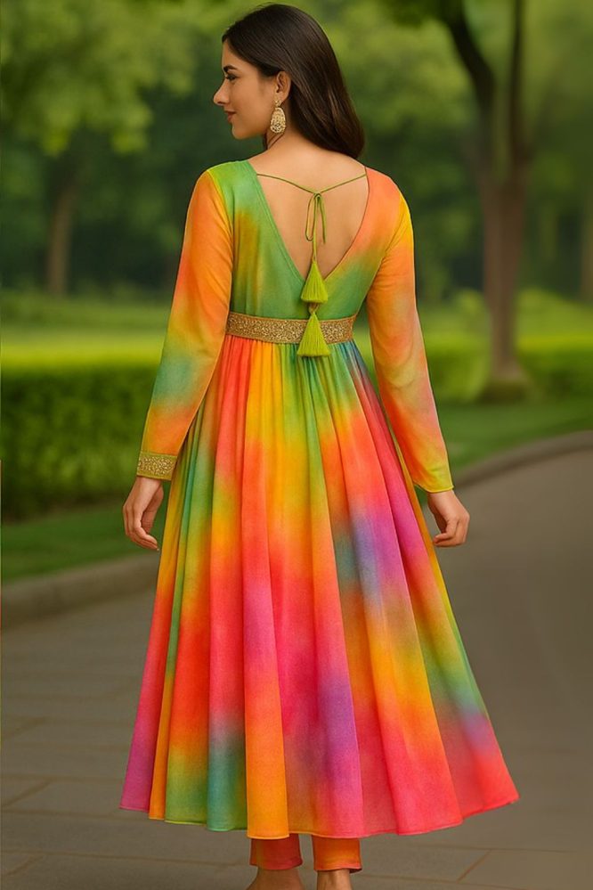 Rainbow Radiance Anarkali