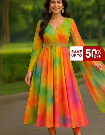 Rainbow Radiance Anarkali