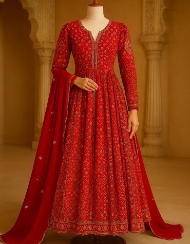Rubina Royale Red Maxi Set