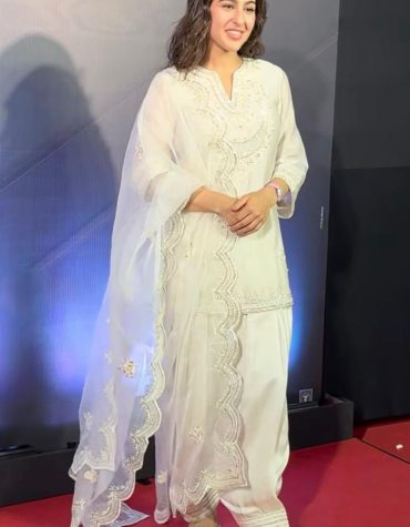 Sara White Farshi Suit Set