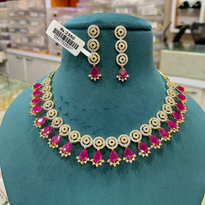 Zircon Necklace set 256789