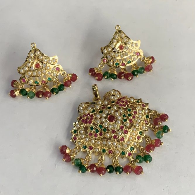 Jadau pendant sets 457754567