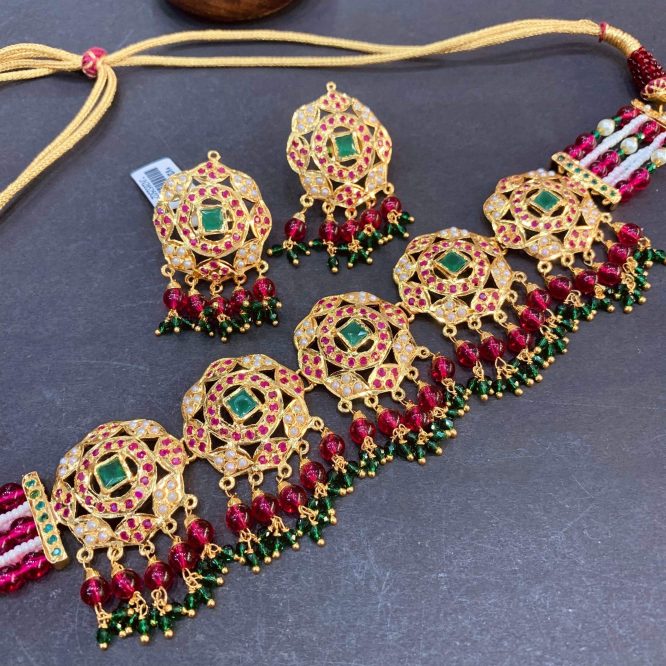 Jadau Necklace Sets 77377830