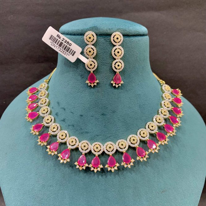 Zircon Necklace set 256789