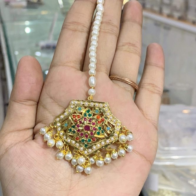 Jadau Tikka Earrings