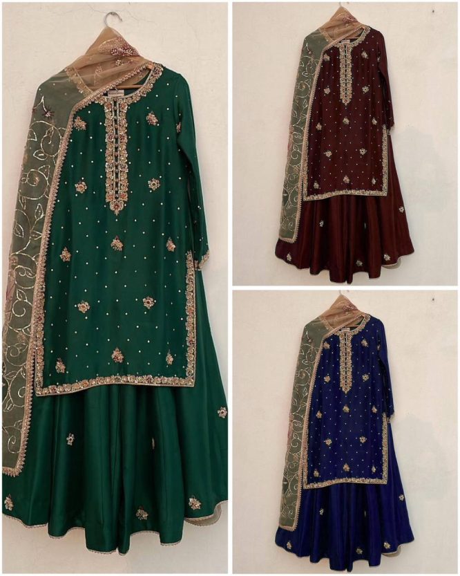 Ayesha Sharara Suit Set