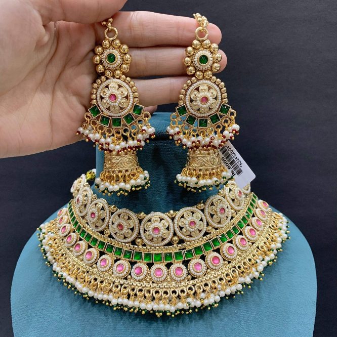 Kundan Necklace Set 46643