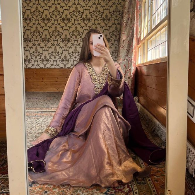 Purple Accent Designer Ethnic Suit Set
