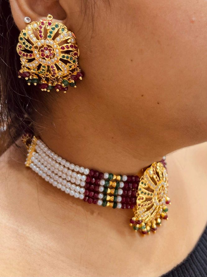 Jadau Necklace set 4449