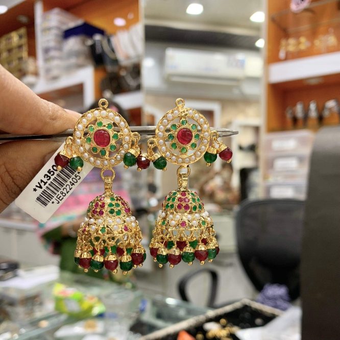 Jadau Earrings