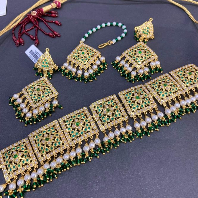 Jadau necklace set783992578