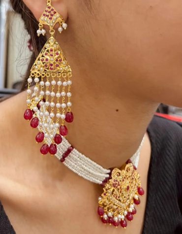 Jadau Necklace Set 77654