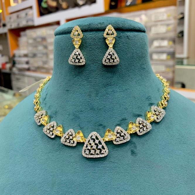 Zircon Necklace Set 3457624