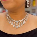 Zircon Drop Necklace Set