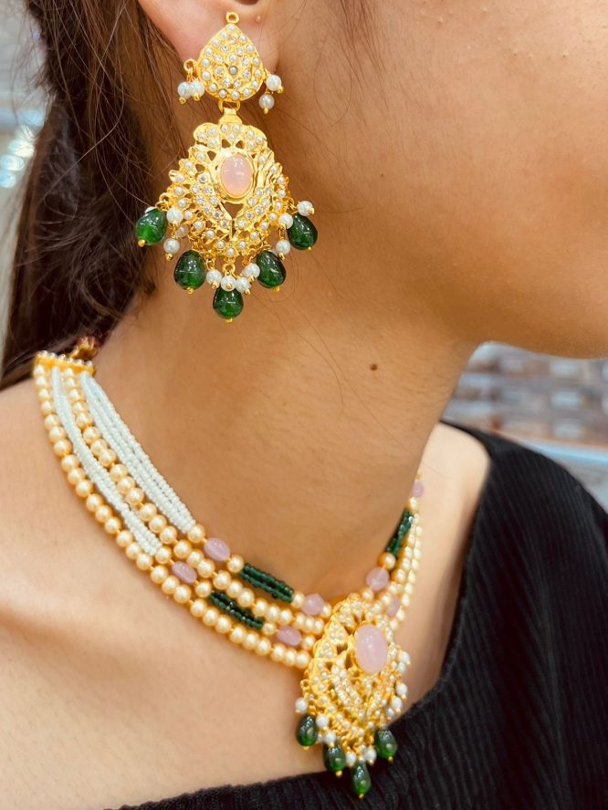 Jadau Necklace Set 67644