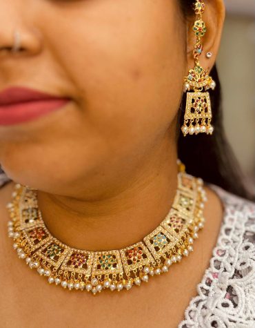 Jadau Necklace Set 676665