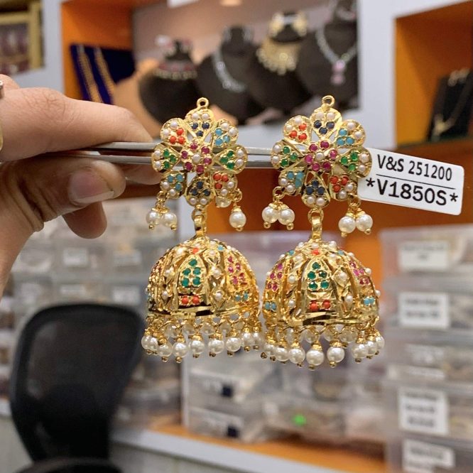 Jadau Earrings